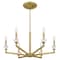Quoizel Lottie 6-Light Aged Brass Chandelier LOT5026AB - alternate 3